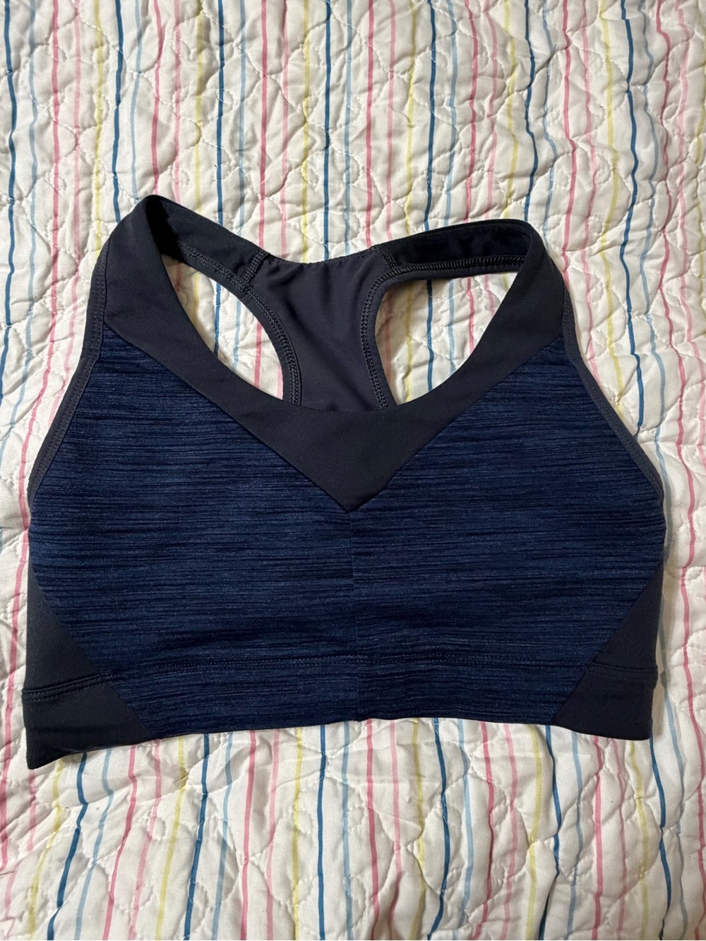 Patagonia Navy & Dark Blue Racerback Sports Bra